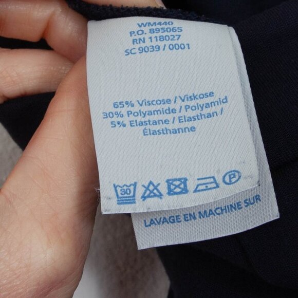 Boden Hampshire 7/8 Navy Blue Pants Womens Size 8 Petite - Picture 9 of 11